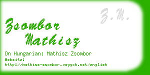 zsombor mathisz business card